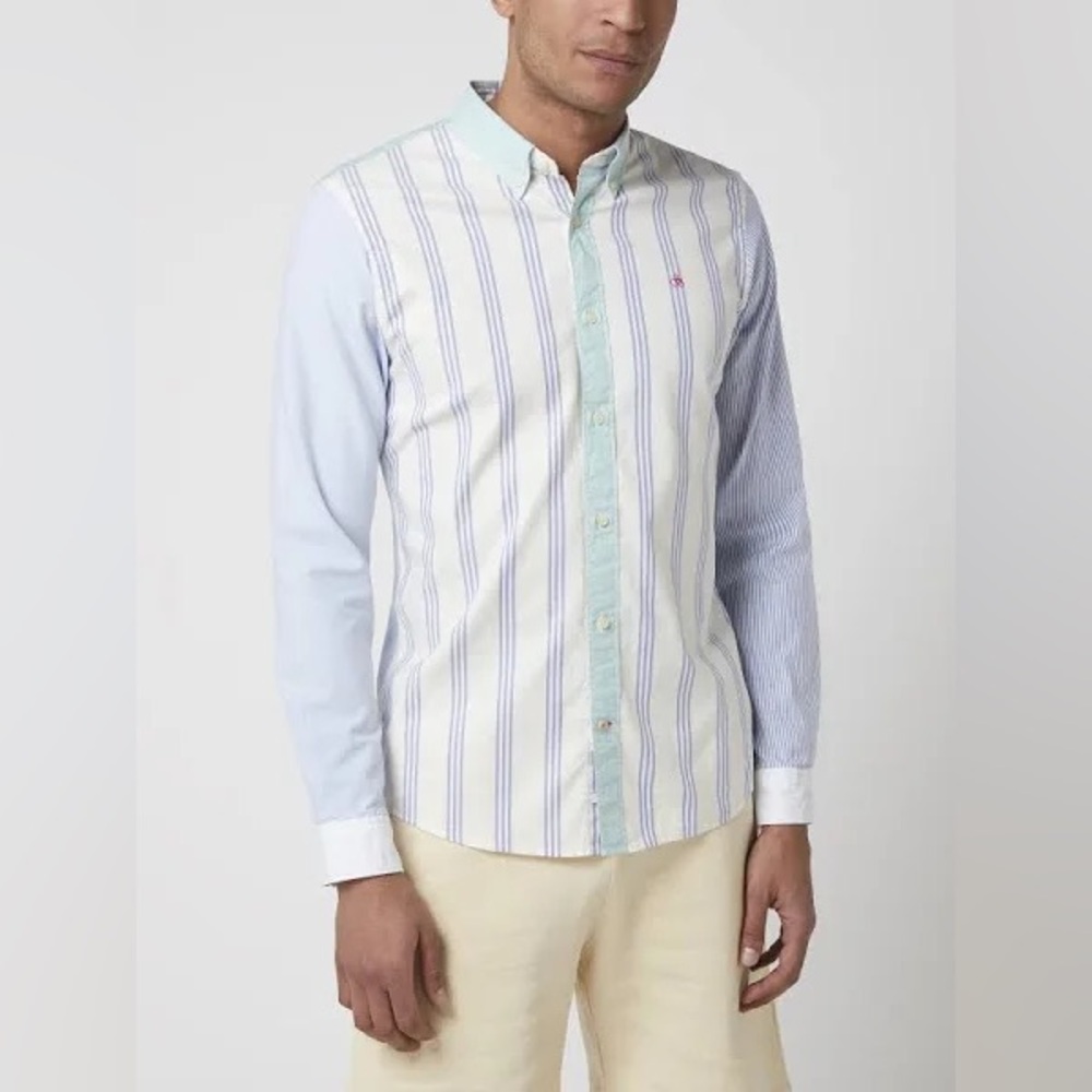 NWT Scotch & Soda Slim-Fit Organic Cotton Oxford Shirt, Size XL